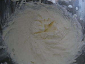 Butter/Sugar/Sour Cream mixture for batter.